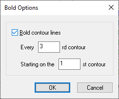 The Bold Options dialog