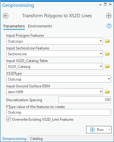 File:ArcGIS Pro Transform Polygons to XS2D Lines.png