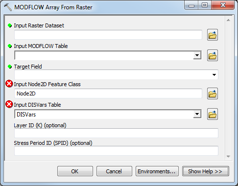 File:AHGW MODFLOW Analyst Tables - MODFLOW Array from Raster.png