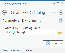 File:ArcGIS Pro Create XS2D Catalog Table.png