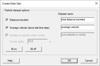 Example of the Create Dataset dialog.