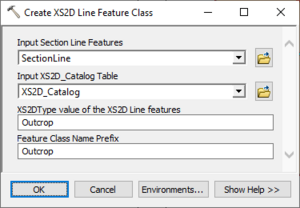 AHGW Subsurface Analyst XS2D Editor - Create XS2D Line Feature Class.png