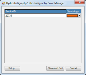 AHGW Hydrostratigraphy-Lithostratigraphy Color Manager dialog.png