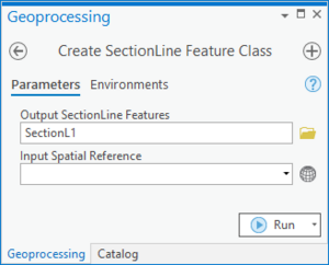 ArcGIS Pro Create SectionLine Feature Class.png