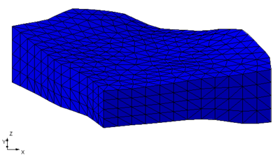 Tet mesh extruded between the top and bottom datasets