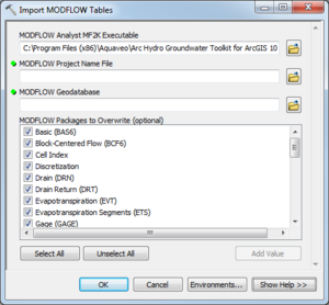 AHGW MODFLOW Analyst Import - Import MODFLOW Tables.png