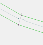 Example of a gap in check line